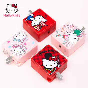 Hello Kitty е Подходяща за Apple PD/USB бързо зареждане зарядно устройство за мобилен телефон iPhone скъпа мультяшная двухпортовая зарядно устройство ще захранване на корона 30 W