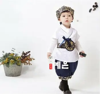 Ханбок за момче, нова мода корейската традиционна парти по случай рожден ден, корейски национален детски Долбок, подарък за рожден ден