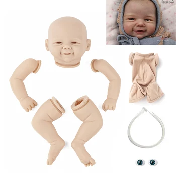 20-цолови изделия от заготовки Reborn Baby Doll резервни Части Усмивка Vivienne Небоядисана непълни част на кукли, Детски, недовършена винил комплект