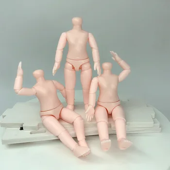 Комплект от 2 теми, куклено тяло 9,5 см, 1/12 Bjd, движещ куклено тяло, аксесоари за детски играчки 