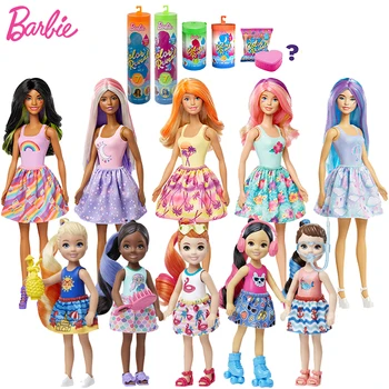 Оригиналните кукли Барби, разкрива цвят, кукла Барби с аксесоари, дрехи, играчки за момичета, кукла Bjd, направи си сам, воден изненада, Juguetes
