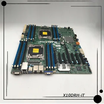 X10DRH-iT за сървърна дънна платка от семейството на E5-2600 V4/V3 с две пристанища 10GBase-T SATA3 (6 Gb/s) IPMI 2.0 LGA2011 DDR4