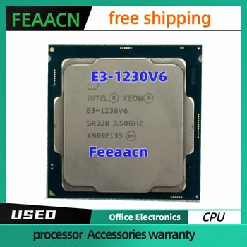 Usado Xeon E3-1230V6 процесор 3,50 Ghz, 8 М LGA1151 E3 1230 V6 Процесор quad-core Тенис на E3-1230 V6 Frete grátis E3 1230V6