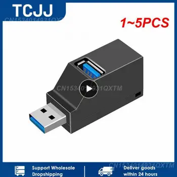 1 ~ 5ШТ Хъб 3.0 с 3 порта на Преносим USB сплитер за бърз трансфер на данни на компютър, докинг станция за лаптоп, адаптер-хъб 2.0 за PC