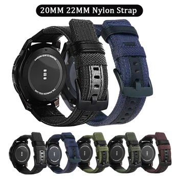 20 mm 22мм найлонов ремък за Samsung Galaxy Watch Active 42мм 46мм Gear S2 S3 Amazfit GTR Huawei GT 2 взаимозаменяеми каишка
